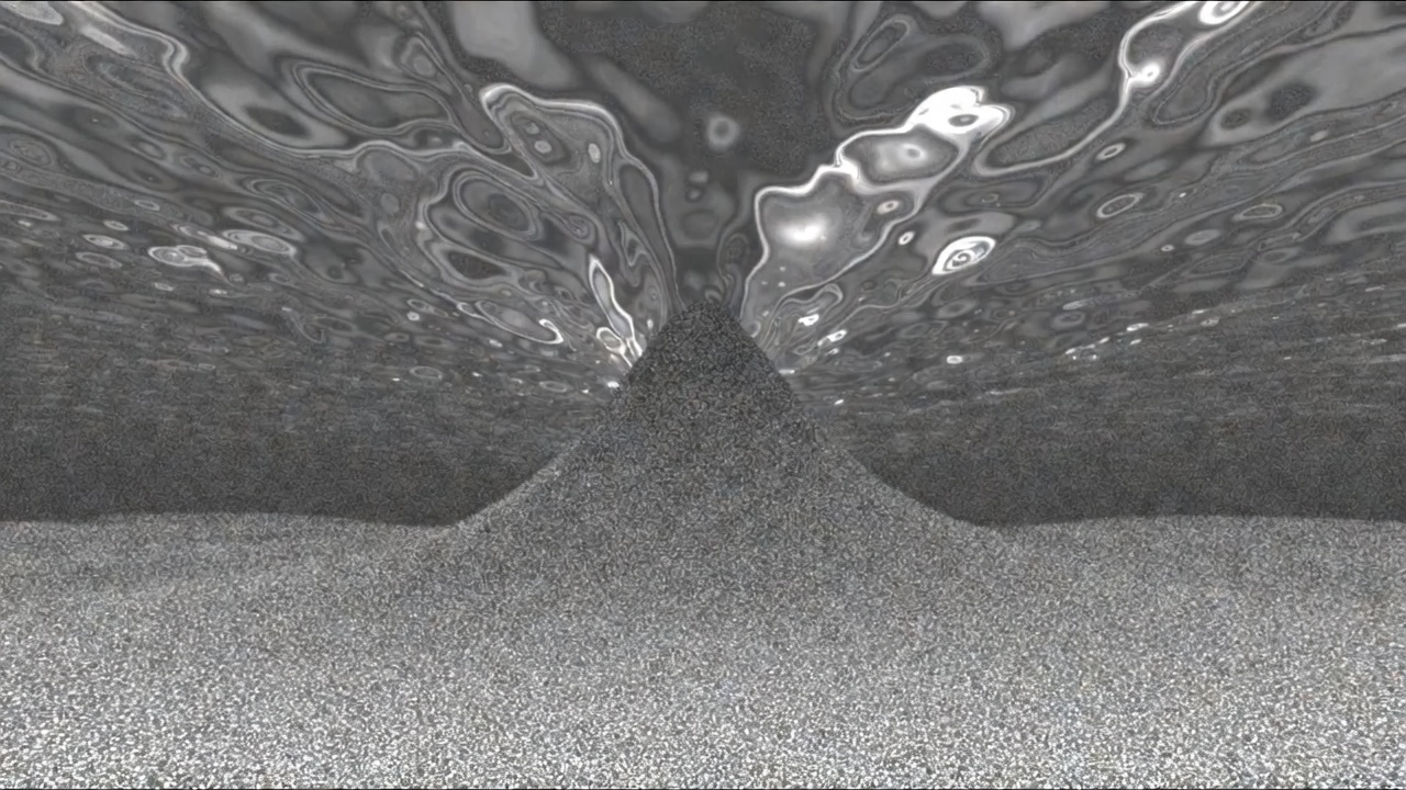 Wave patterns collapsing